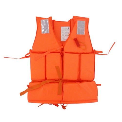 2 Adult Life Jacket Buoyant Orange Vests New Never Used 
