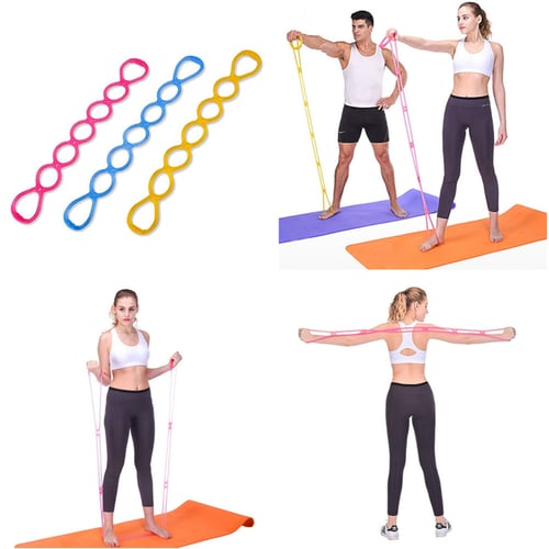 3 Colors Yoga Arm Silicone Gym Resistance Band Exercise Training Stretch Rope 
