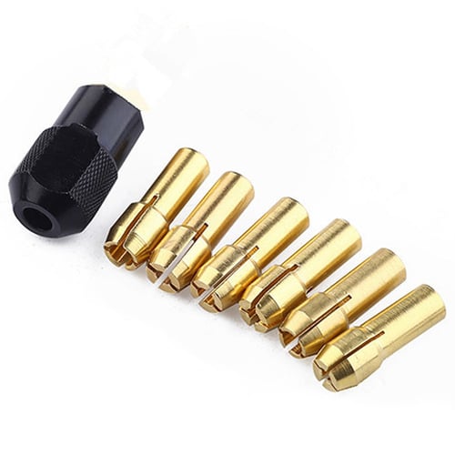 Brass Drill Chuck Collet Bits 1.6mm for Rotary Tools 5Pcs 