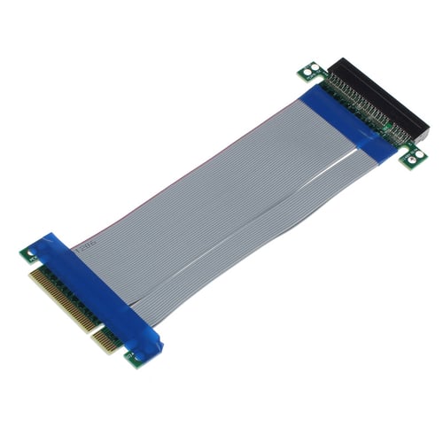 PCI-E Express 8X Riser Card Extender Flexible Cord Ribbon Cable for Desktops 