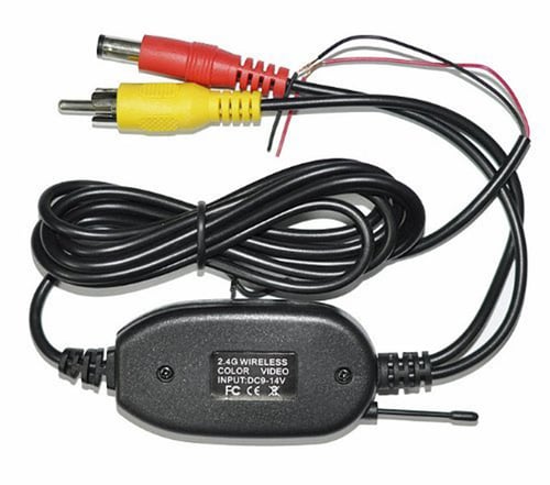 2.4G Wireless AV Cable Transmitter&Receiver For Car Video Monitor Backup Camera 