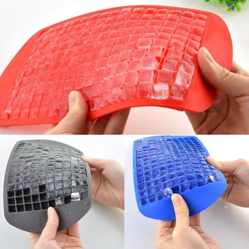 160 Ice Cubes Frozen Cube Bar Pudding Foot Grade Silicone Tray Mould Mold Tool 