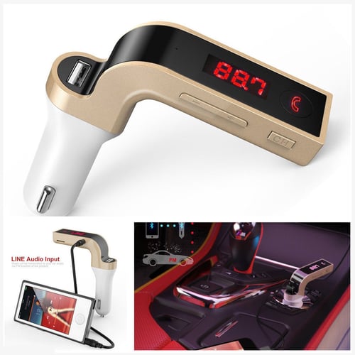Bluetooth Handsfree Car FM Transmitter Radio MP3 Player USB Charger & AUX Kit 