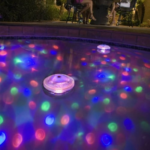 Floating Underwater RGB LED Disco Light Glow Show Swimming Pool Tub Spa Lamp 
