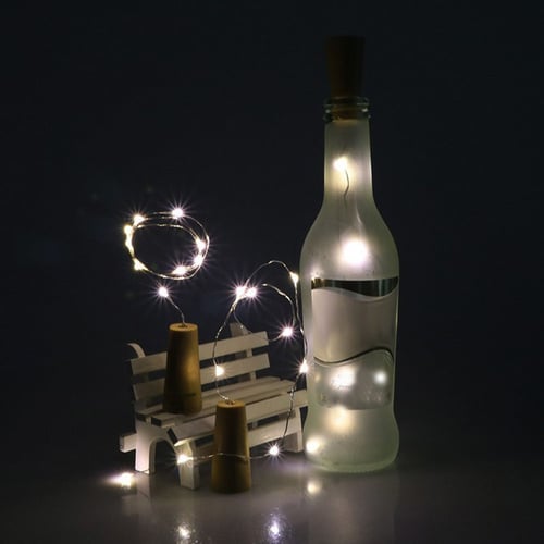 Wine Bottle Cork Lights 15/20 LED String Lights Bottle Stopper Lamp Night Light