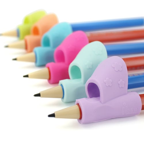 3PCS NEW Children Pencil Holder Pen Writing Aid Grip Posture Correction Tools 