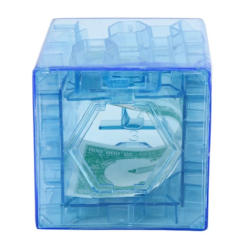 3D Cube puzzle money maze bank saving coin collection case box fun brain gamRSDE 