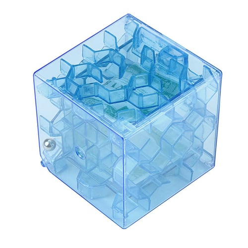 3D Cube puzzle money maze bank saving coin collection case box fun brain game！ 