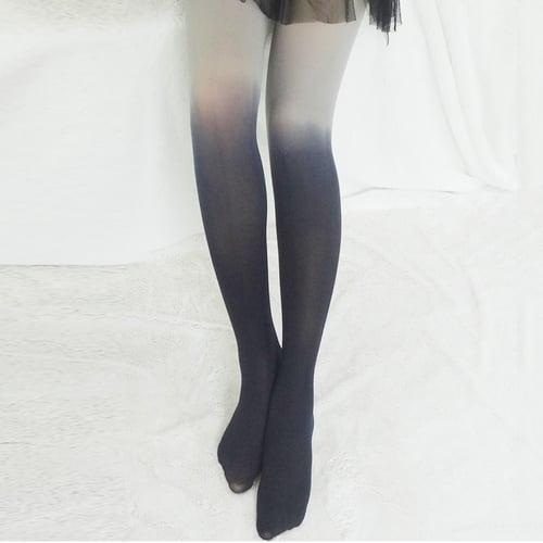 Vintage Gradual Gradient Change Tights Stockings Womens Girls Pantyhose Fashion 