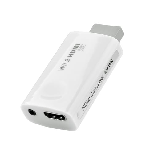 Full HD HDMI 1080P Converter Adapter With 3.5 mm Audio Output For Wii 2 Black 