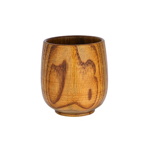 Wooden Cup Primitive Handmade Natural Wood Coffee Tea Wine Drinking Mug Durable 