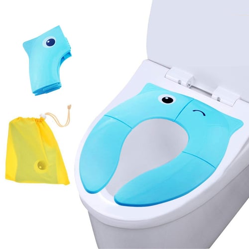 Foldable Potty Training Seat Baby Travel Toilet Covers Non Slip Pads S Reviews Zoodmall - Foldable Plastic Toilet Seat Cover
