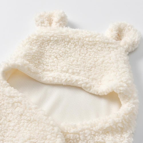 Newborn Baby Cute Cotton Receiving White Sleeping Blanket Boy Girl Wrap Swaddle 