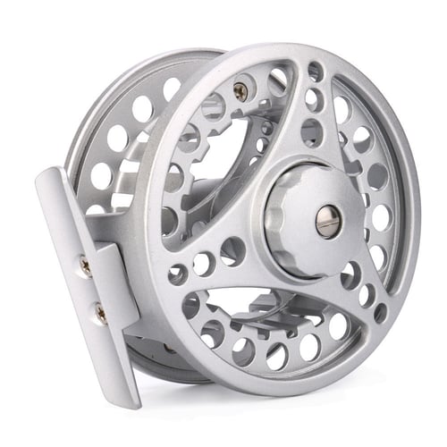 5/6/7/8WT Fly Fishing Reel Large Arbor Silver/Black Aluminum Fly Reel With Spool 