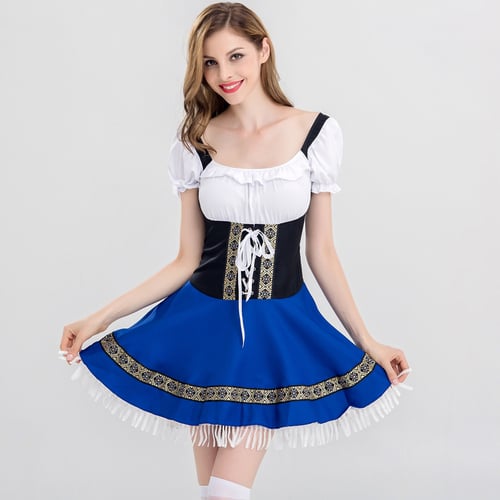 Bavarian Beer Girl Leg Garter Ladies Oktoberfest Fancy Dress Accessory 