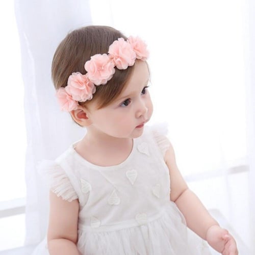Cute Lace Flower Kids Baby Girl Toddler Headband Hair Band Headwear Accessories 