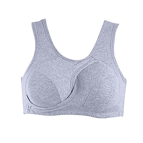 Women Solid Sport Bra Solid Running Yoga Bras Padded High Impact Workout 