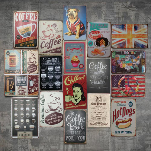 Metal Tin Sign types of beer  Pub Home Vintage Retro Poster Cafe ART 