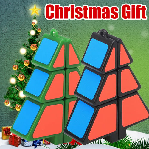 Christmas Tree Cube 1x2x3 Cube Speed Puzzle Cubes Children Kids Educational 