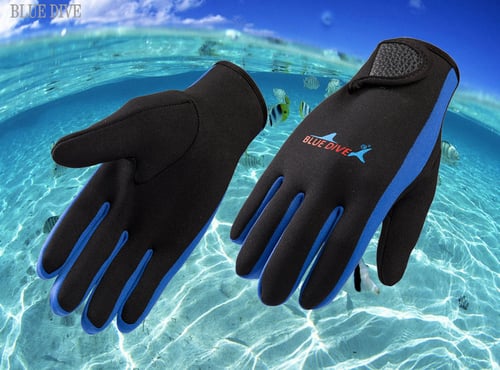 1.5mm Neoprene Warm Diving Gloves Snorkeling Anti-slip Magic Stick Swim Gloves 