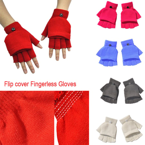Soft Hand Wrist Fingerless Gloves winter hand glove Adult Fashion Winter Warmer 
