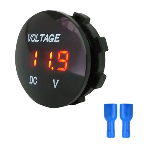 DC 12V-24V LED Panel Digital Voltage Volt Meter Display Voltmeter FOR Motorcycle
