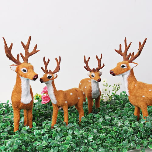 Christmas Deer Reindeer Santa Craft Elk Xmas Home Tree Decor Ornament Decoration 
