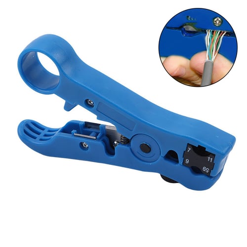 Cable Stripper Cutter Stripping Plier Wire Hand Tool Rotary Coax Coaxial Cable 