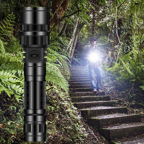 50000LM LED Tactical Flashlight Torch XM-L T6 5 modes lamp by 18650/AAA battery 