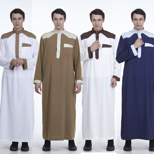 Leisuraly 2019 Muslim Islamic Clothing for Men Arabia Plus Size Abaya Dubai Kaftan Jubba Robe 