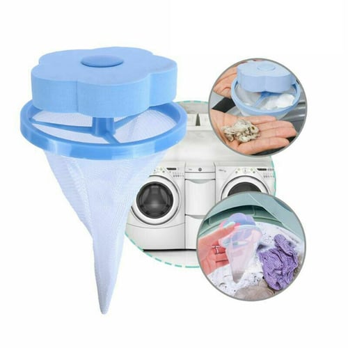 Home Floating Lint Hair Catcher Mesh Pouch Washing Machine Laundry Filter BagS 