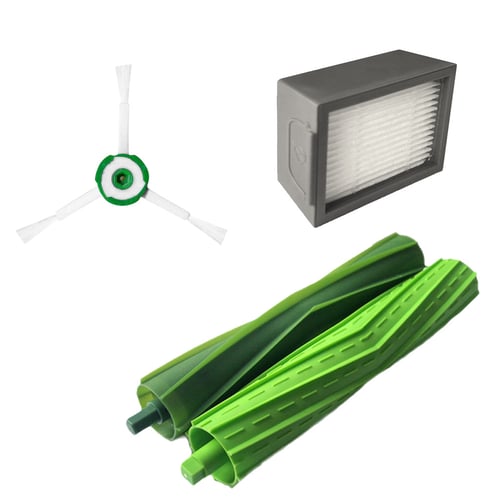 Side Brush&Hepa Filters&Bristle Brush for iRobot Roomba i7 i7+/i7 Plus E5 E6 E7 