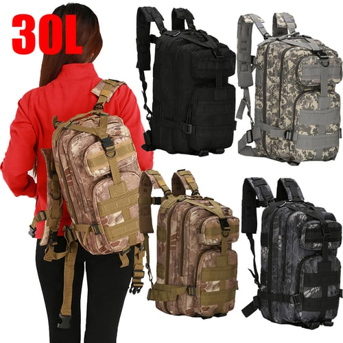 30L Outdoor Military Tactical Backpack Rucksacks Camping Hiking Trekking Bag 
