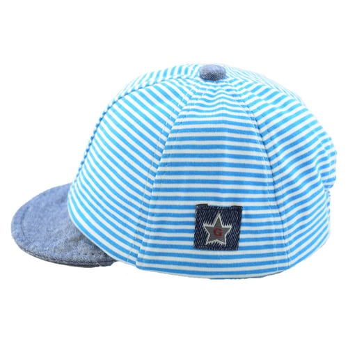 Baby Autumn Hats Striped Soft Cotton Eaves Baseball Cap Sun Hat Beret Sunhat