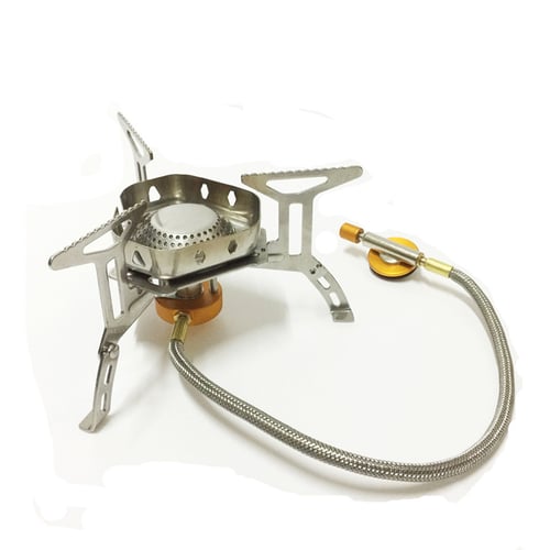 3500W Gas Burner Camping Portable Foldable Outdoor Picnic Mini Steel Stove Sport 