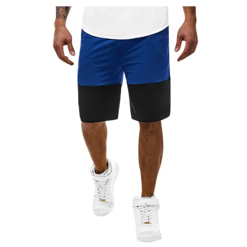 LOOKAA Summer for Mens Casual Sports Slim Color Matching Jogging Five Points Shorts