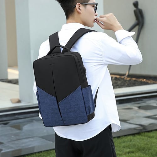 Men's Shoulder Bag Color Matching Three-Piece Casual Business 
