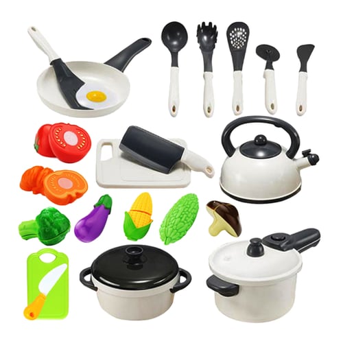 Kid Children Kitchen Utensil Accessories Cooking Role Play Toy Cookware Set 