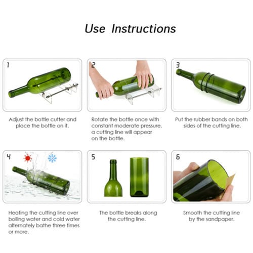 Beer Glass Wine Bottle Cutter Cutting Machine Jar DIY Kit Craft Recycle Tool Kit 