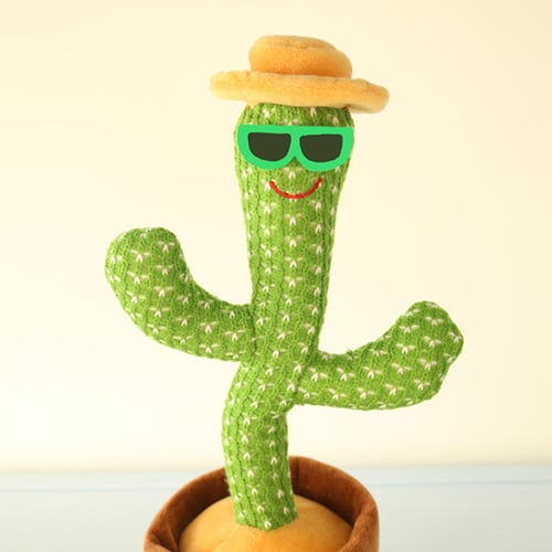 Dancing Cactus Plush Toy Electronic Shake with song cute Dance  Succulent lovers 