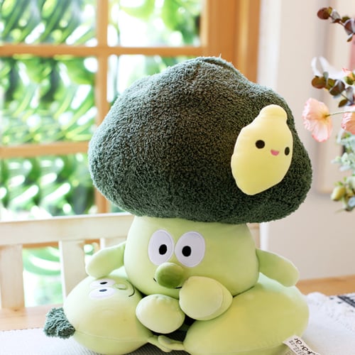 15/38/46CM Broccoli Plush Toy Vegetable Cauliflower Doll Soft Nap