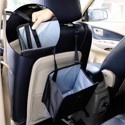 Car Portable Leakproof Trash Can Garbage Bin Bag Organizer For Car Seat Useful 