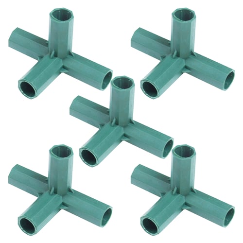 4 Pcs Garden Climb Plant Awning Joints Connector Frame Greenhouse Bracket Parts 