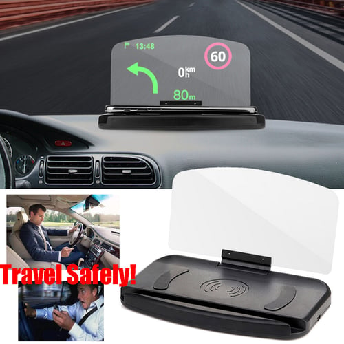 Car Folding HUD Head Up Display Navigation Projector GPS Phone Bracket  IXN