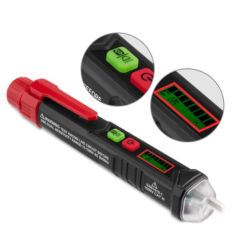 HABOTEST Voltage Test Pen Digital Induction Pen Breakpoint Acousto-optic Alarm 