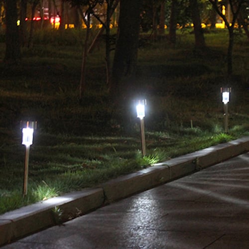10PCS LED Solar Outdoor Path Light Spot Lamp Yard Garden Path Landscape Lamp 