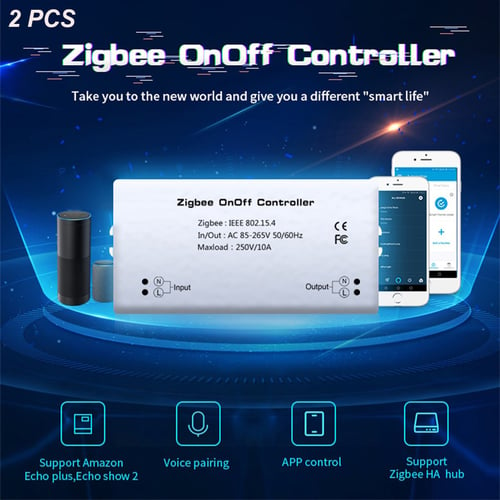 Smart Zigbee On/Off Controller Single Channel Switch for Alexa SmartThings App 
