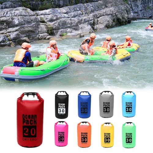 30L Waterproof Dry Bag Sack For Canoe Floating Boating Kayaking Camping Backpack 