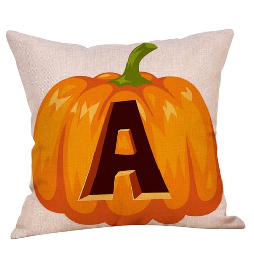 Fall Halloween Pumpkin Pillow Case Waist Throw Cushion Cover Sofa Home Decor New 