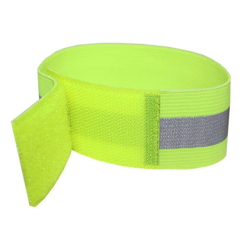 2x Reflective Safety Arm Band Belt Strap For Outdoor Sports Night Running Biking 